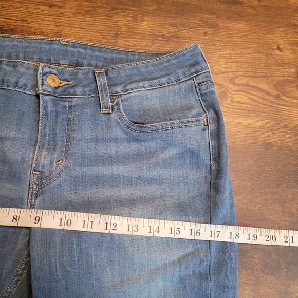 Levi's Jeans Size 31 Mid Rise Skinny Medium Light Wash Stretch Western Denim - Picture 7 of 11